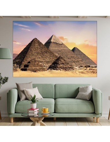 Египетските пирамиди в Гиза - картина пано за стена - 1