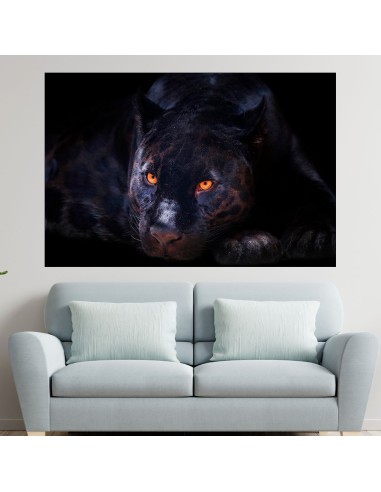 Портрет на черна пантера - картина пано за стена - 1
