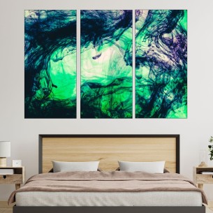 Абстрактно мастило във вода - картина пано за стена - 1 2