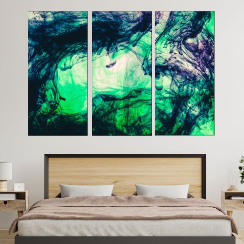 Абстрактно мастило във вода - картина пано за стена - 2
