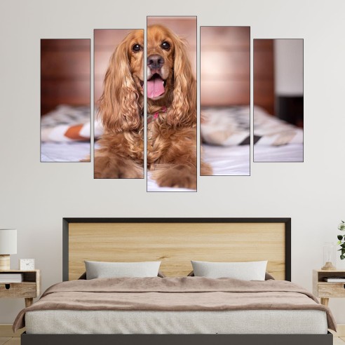 Портрет на Английски Кокер Шпаньол - картина пано за стена - 3