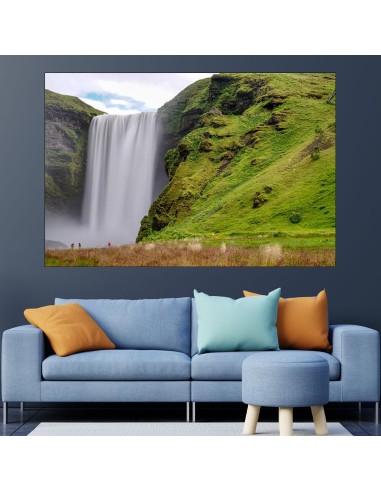 Водопада Skogafoss в Исландия - картина пано за стена - 1