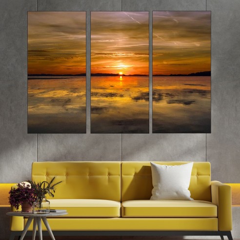 Залез над Японско море - картина пано за стена - 2