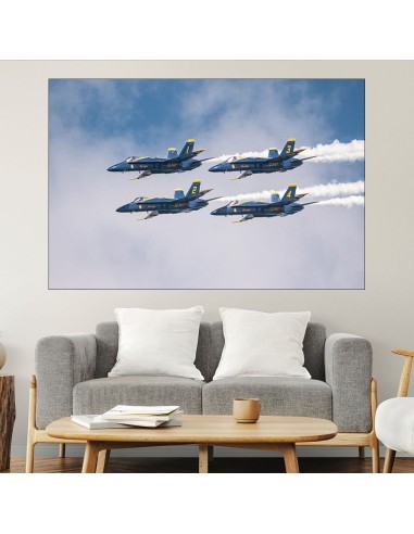 Сини ангели - висш пилотаж - картина пано за стена - 1