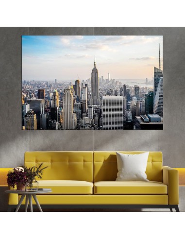 Ню Йорк - птичи поглед над Манхатън - картина пано за стена - 1