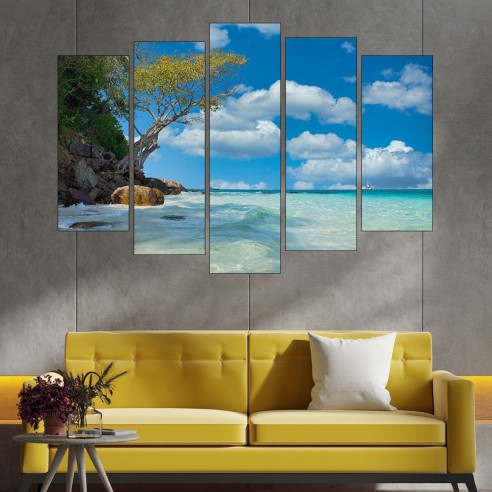 Слънчев бряг в Тайланд - картина пано за стена - 3