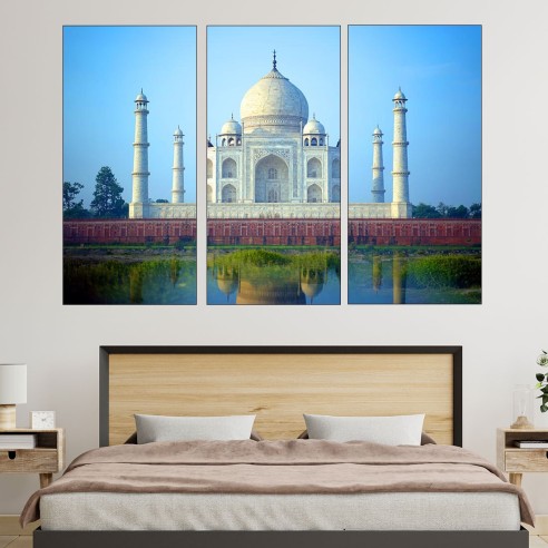 Мавзолея Тадж Махал - картина пано за стена - 2