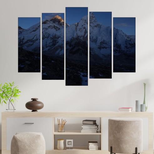 Залез над Еверест - картина пано за стена - 3