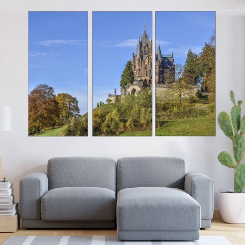 Замък в Германия - картина пано за стена - 2