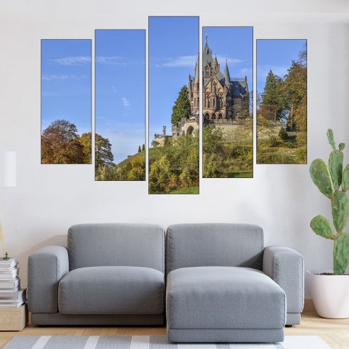 Замък в Германия - картина пано за стена - 3