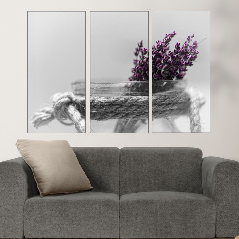 Декорация с лавандула - картина пано за стена - 2
