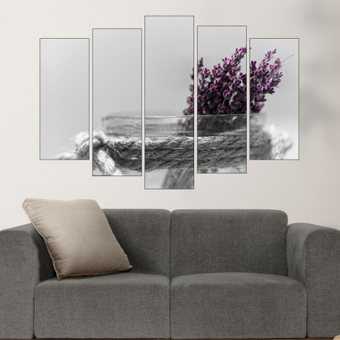 Декорация с лавандула - картина пано за стена - 3