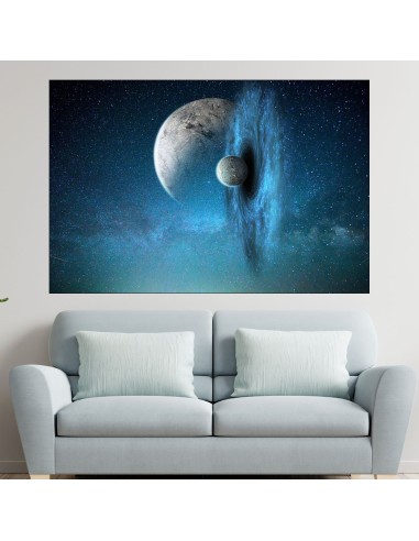 Черна дупка в космоса - картина пано за стена - 1