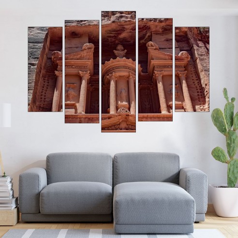 Изглед от древна Петра - картина пано за стена - 3