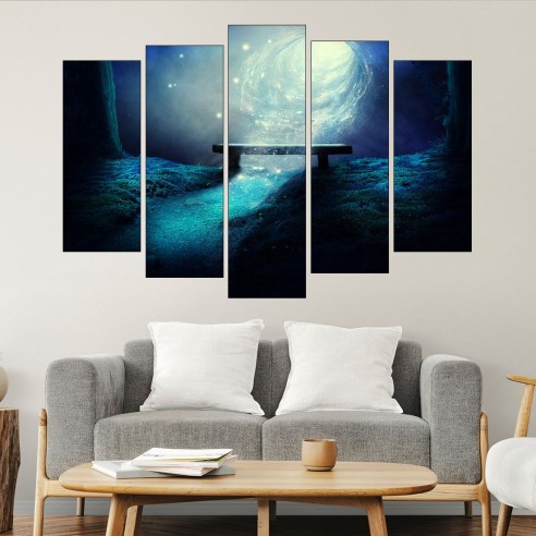 Портал към галактиката - картина пано за стена - 3