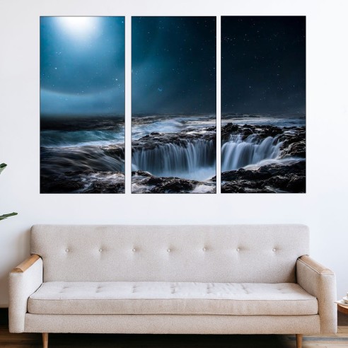 Море и звезди  - картина пано за стена - 2