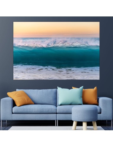 Синя океанска вълна - картина пано за стена - 1