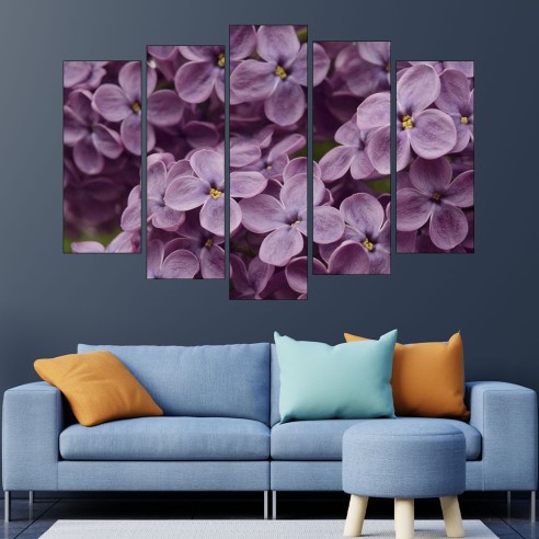 Люляк в близък план - картина пано за стена - 3