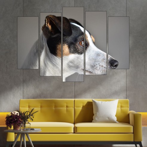 Портрет на куче Джак Ръсел  - картина пано за стена - 3