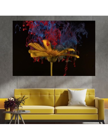 Абстрктно - цвете и мастило - картина пано за стена - 1