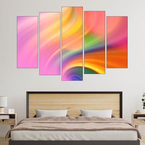 Цветен абстрактен фон - картина пано за стена - 3