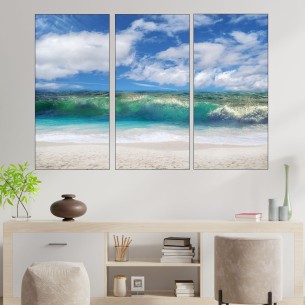 Красива морска вълна  - картина пано за стена - 1 2