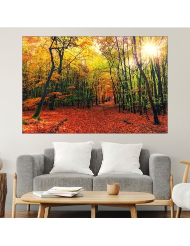 Есенна горска пътека - картина пано за стена - 1