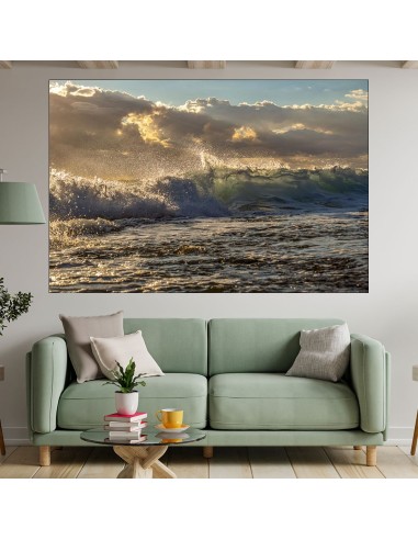 Океански вълни и небе - картина пано за стена - 1