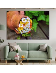 Букет полски цветя - декорация  - картина пано за стена