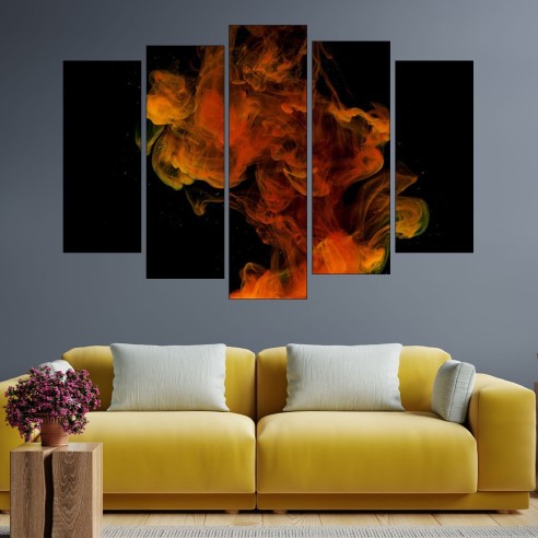 Цветно мастило - абстракция - картина пано за стена - 3