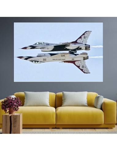 Военни самолети на авиошоу - картина пано за стена - 2