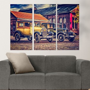 Ретро автомобил FORD - картина пано за стена - 2 2
