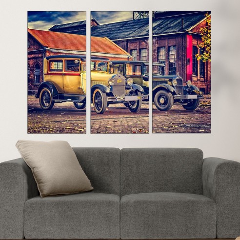 Ретро автомобил FORD - картина пано за стена - 1