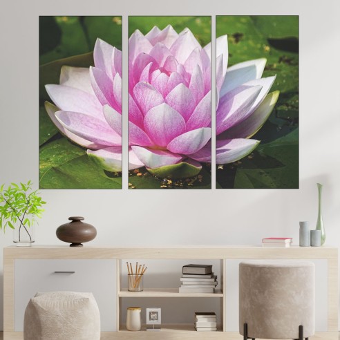 Водна лилия в езеро - картина пано за стена - 2