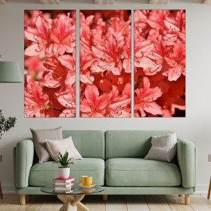 Рододендрон в близък план - картина пано за стена - 2 2