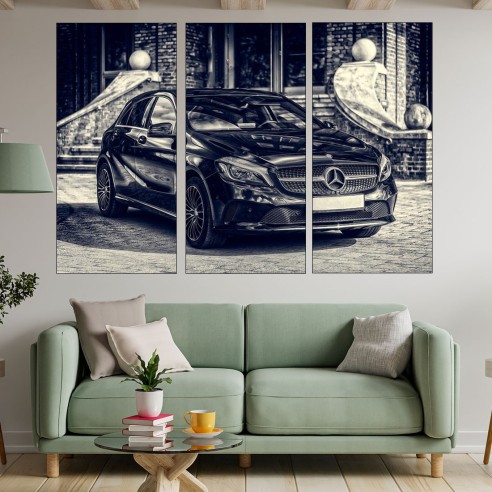 Мercedes - елегантна кола - картина пано за стена - 2