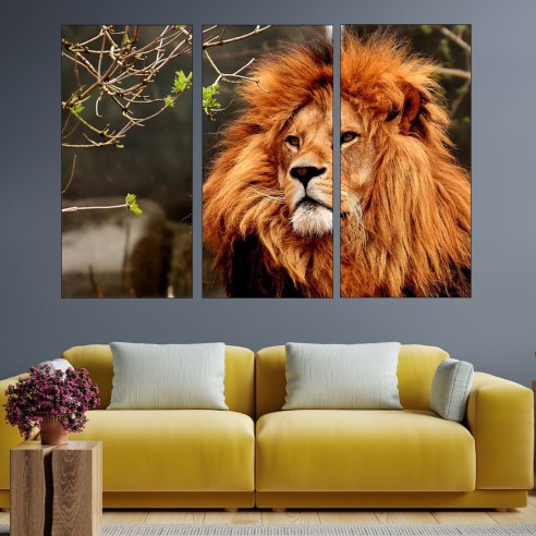 Горд лъв - картина пано за стена - 2