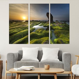 Каменно крайбрежие - картина пано за стена - 2 2