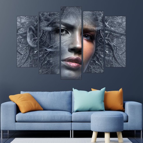 Мистична жена дърво - картина пано за стена - 3