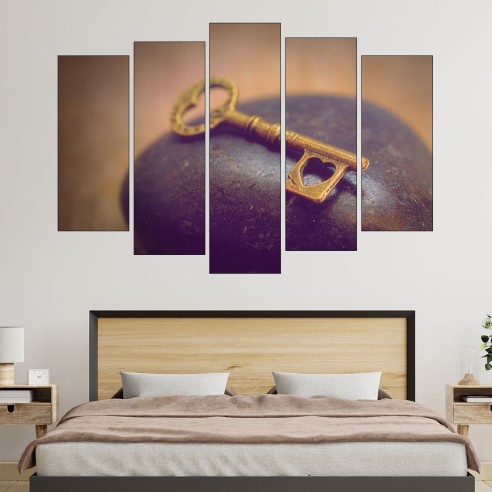 Ключ към сърцето - картина пано за стена - 3