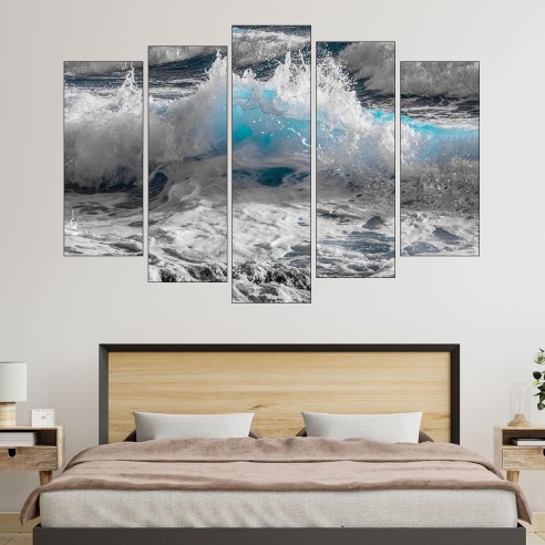 Вълни в океана - картина пано за стена - 3