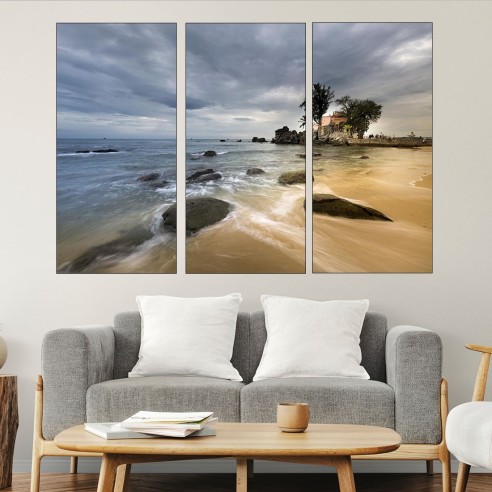 Каменист плаж на остров Фукок - картина пано за стена - 2