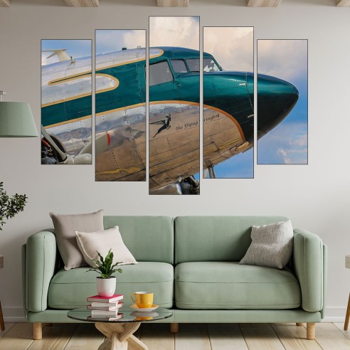 Самолет от WW2 - картина пано за стена - 3