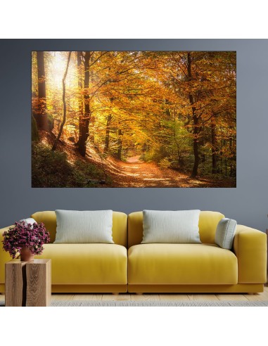 Горска пътека през есента - картина пано за стена - 1