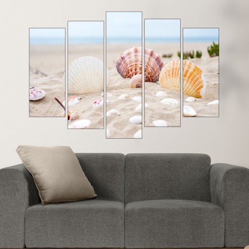 Декориран с миди плаж - картина пано за стена - 3