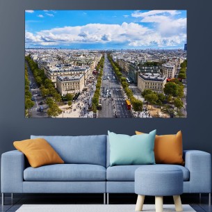 Шан-з-Елизе в Париж - картина пано за стена - 1