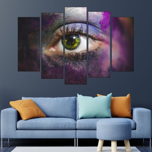 Човешко око от близо - картина пано за стена - 3