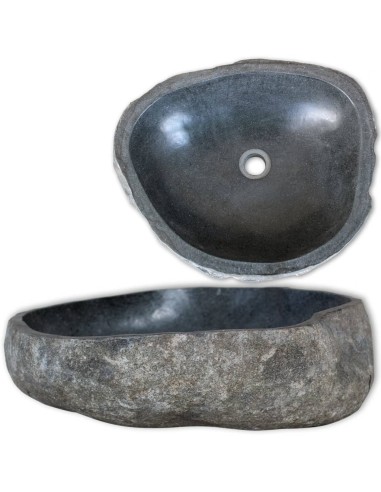 Овална мивка от речен камък, 46-52 см - 1