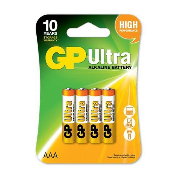 Алкални батерии GP Ultra LR03 ААА 1.5V - 4 бр. - 2