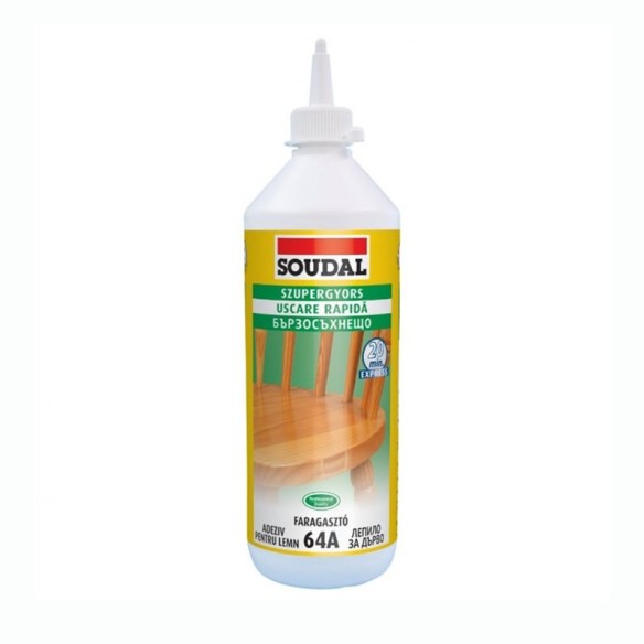 Лепило за дърво 64A 250 мл SOUDAL/124664 - 1
